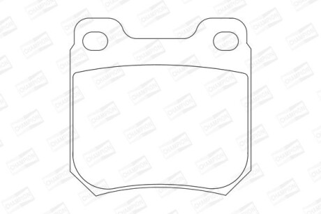 Колодки тормозные дисковые задние (с болтами и пружинами) Opel Omega B, Vectra B CHAMPION 571389CH