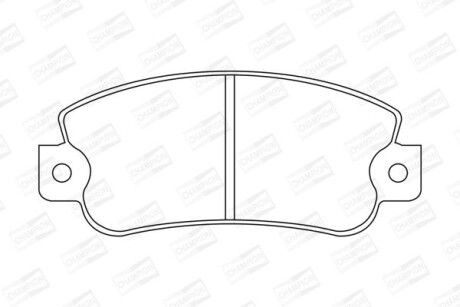 Колодки гальмівні дискові CHAMPION 571464CH