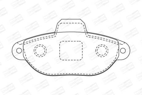 Колодки гальмівні дискові CHAMPION 571528CH