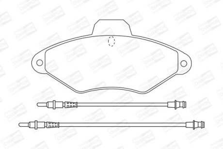 CITROEN гальмівні колодки передн. Xantia 93- CHAMPION 571757CH