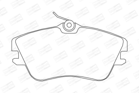 Колодки гальмівні дискові CHAMPION 571847CH