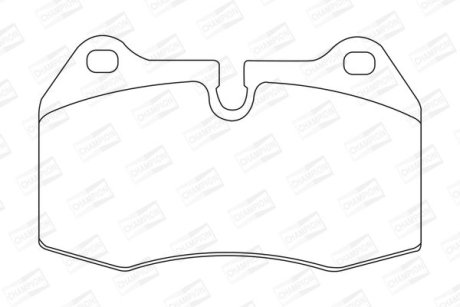 Колодки тормозные дисковые передние/задние BMW 725, 728i, 730i, 735i, 850i FIAT Coupe CHAMPION 571852CH (фото 1)