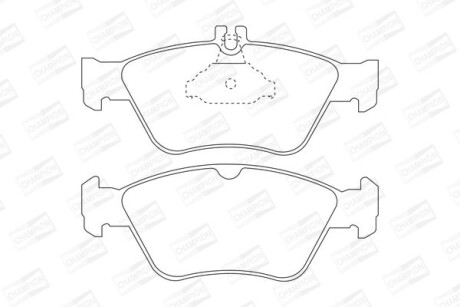 Колодки тормозные дисковые передние MB C-Class (W202), E-Class (W210) CHAMPION 571877CH