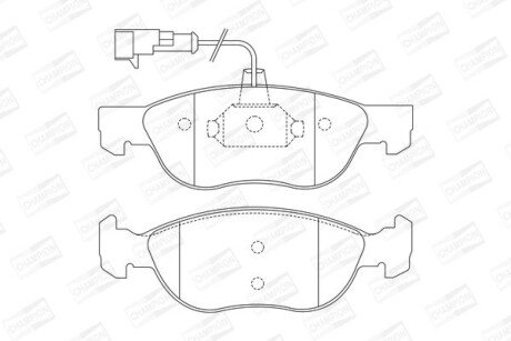 Колодки гальмівні дискові CHAMPION 571883CH