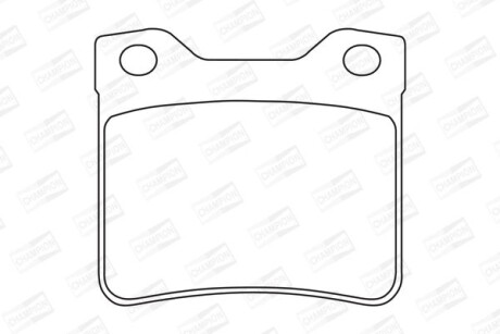 Колодки гальмівні дискові CHAMPION 571899CH