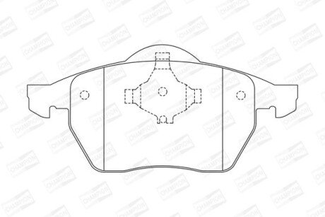 Колодки гальмівні дискові CHAMPION 571921CH