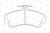 Колодки тормозные дисковые передние Mitsubishi Carisma (DA_) (95-06), Colt VI (Z3_A, Z2_A) (02-12) CHAMPION 571940CH (фото 1)