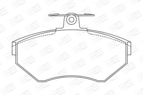 Колодки гальмівні дискові CHAMPION 571955CH