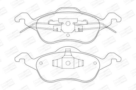 Колодки гальмівні дискові CHAMPION 571967CH