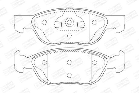 Колодки гальмівні дискові CHAMPION 571973CH