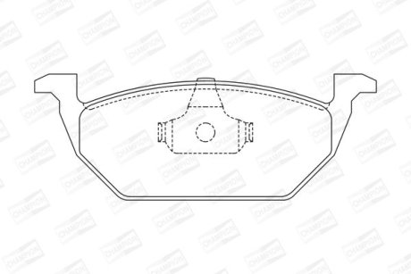 Колодки тормозные дисковые передние AUDI A3 SEAT Leon SKODA Fabia, Octavia VW Beetle, Bora, Golf (4) CHAMPION 571985CH (фото 1)