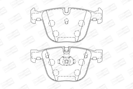 Колодки тормозные дисковые задние BMW 740D, 745i CHAMPION 571991CH