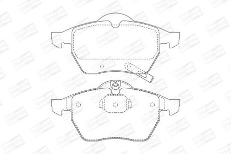 Колодки гальмівні дискові CHAMPION 571997CH