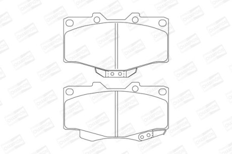 TOYOTA колодки гальмів.передн.Hilux II,LandCruiser,VW Taro,BMW E38 740 CHAMPION 572140CH