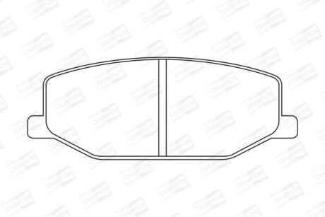 Колодки гальмівні дискові CHAMPION 572226CH