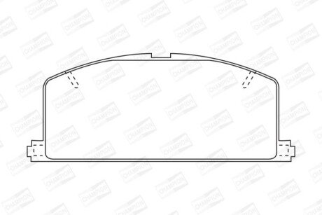 Колодки гальмівні дискові CHAMPION 572255CH