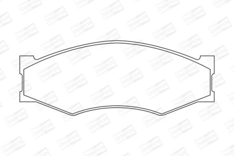 Колодки гальмівні дискові CHAMPION 572312CH