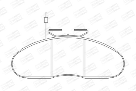 NISSAN гальмівні колодки передн. Atleon 00- CHAMPION 572374CH