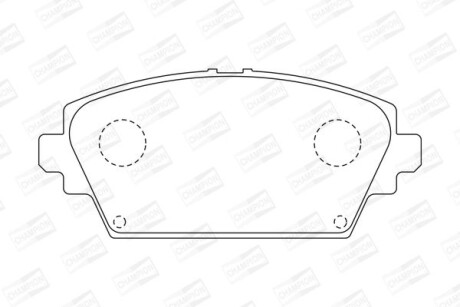 Колодки гальмівні дискові CHAMPION 572428CH