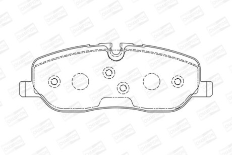 Колодки тормозные дисковые передние Land Rover Range Rover Sport I, Discovery II CHAMPION 572521CH