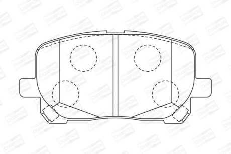 TOYOTA гальмівні колодки передн. Avensis Verso 01- CHAMPION 572546CH