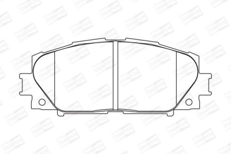 Колодки тормозные дисковые передние TOYOTA ALLION II (_T26_) 07-, PREMIO (_T26_) 07- CHAMPION 572578CH (фото 1)