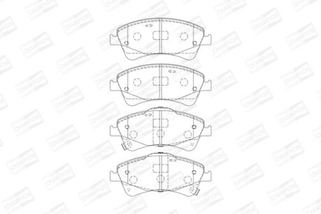 Колодки тормозные дисковые передние Toyota Avensis (T27) (08-18) CHAM CHAMPION 572600CH
