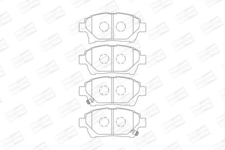 Колодки гальмівні дискові CHAMPION 572618CH