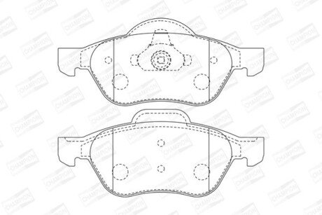 Колодки гальмівні дискові CHAMPION 573016CH