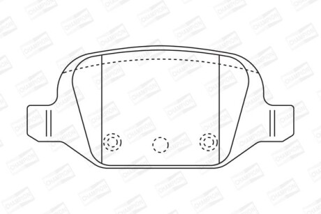Колодки гальмівні дискові CHAMPION 573019CH