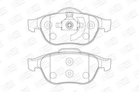 Колодки гальмівні дискові CHAMPION 573025CH