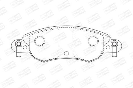 Колодки гальмівні дискові CHAMPION 573026CH