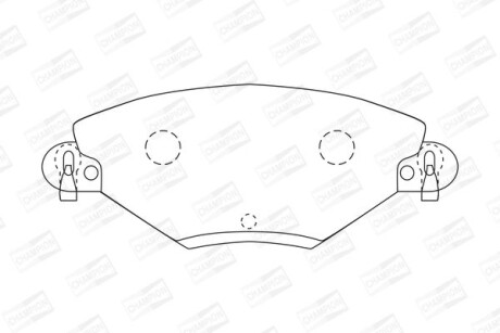 Колодки гальмівні дискові CHAMPION 573027CH
