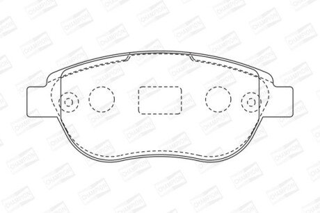 Колодки гальмівні дискові CHAMPION 573031CH