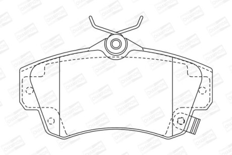 CHRYSLER гальмівні колодки передн.PT Cruiser 00- CHAMPION 573033CH