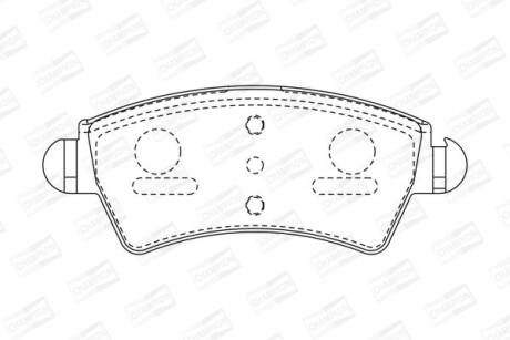 Колодки гальмівні дискові CHAMPION 573036CH