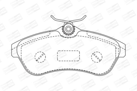 Колодки гальмівні дискові CHAMPION 573084CH