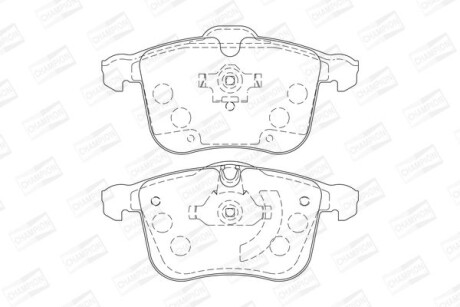 Колодки гальмівні дискові CHAMPION 573090CH