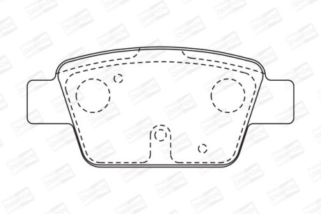 Колодки гальмівні дискові CHAMPION 573105CH