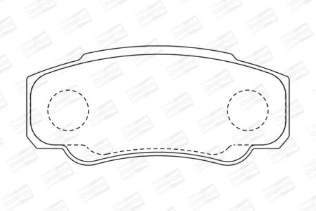 Колодки гальмівні дискові CHAMPION 573115CH