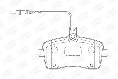 PEUGEOT гальмівні колодки передн.407 04- CHAMPION 573132CH