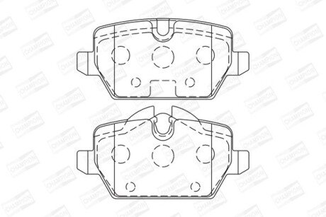 Колодки гальмівні дискові CHAMPION 573136CH