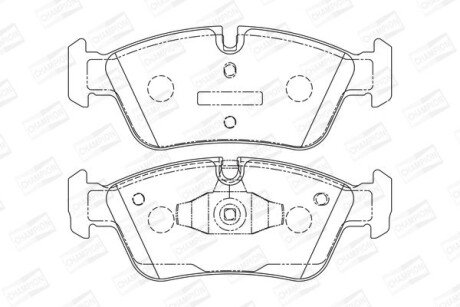 Колодки гальмівні дискові CHAMPION 573138CH