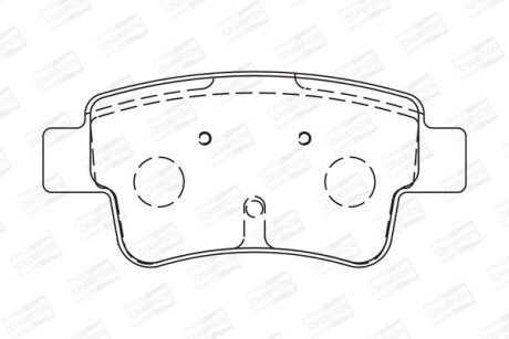 Колодки гальмівні дискові CHAMPION 573166CH
