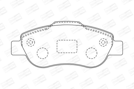 Колодки гальмівні дискові CHAMPION 573168CH