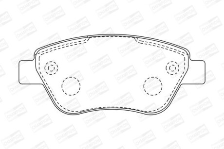 Колодки гальмівні дискові CHAMPION 573170CH