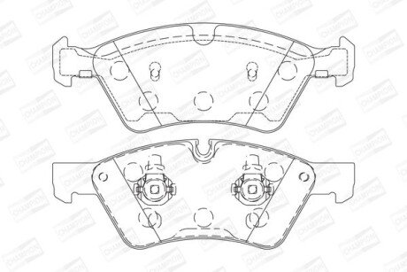 Колодки гальмівні дискові CHAMPION 573175CH