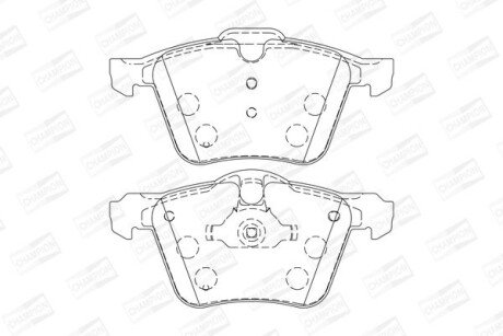 Колодки гальмівні дискові CHAMPION 573179CH