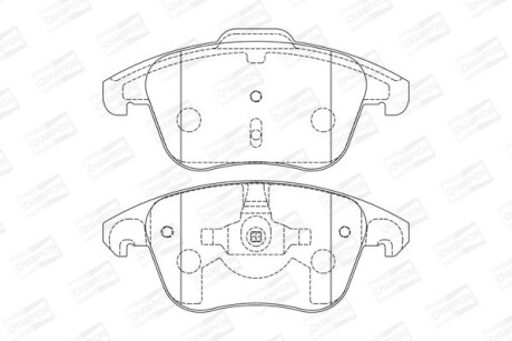 CITROEN гальмівні колодки передні C4 Picasso,Grand Picasso,DS4,5,Peugeot 5008 06- CHAMPION 573193CH