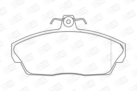 LANDROVER гальмівні колодки передн.Freelander 98- CHAMPION 573203CH